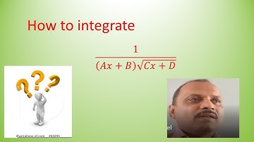 Integration of 1/((Ax+B)√(Cx+D))