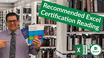 Excel 2016 Certification Book Recommendations