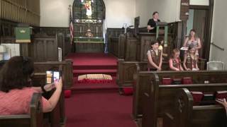 Girl Scout Bridging Ceremony 2017 Troup 94864 & 96397