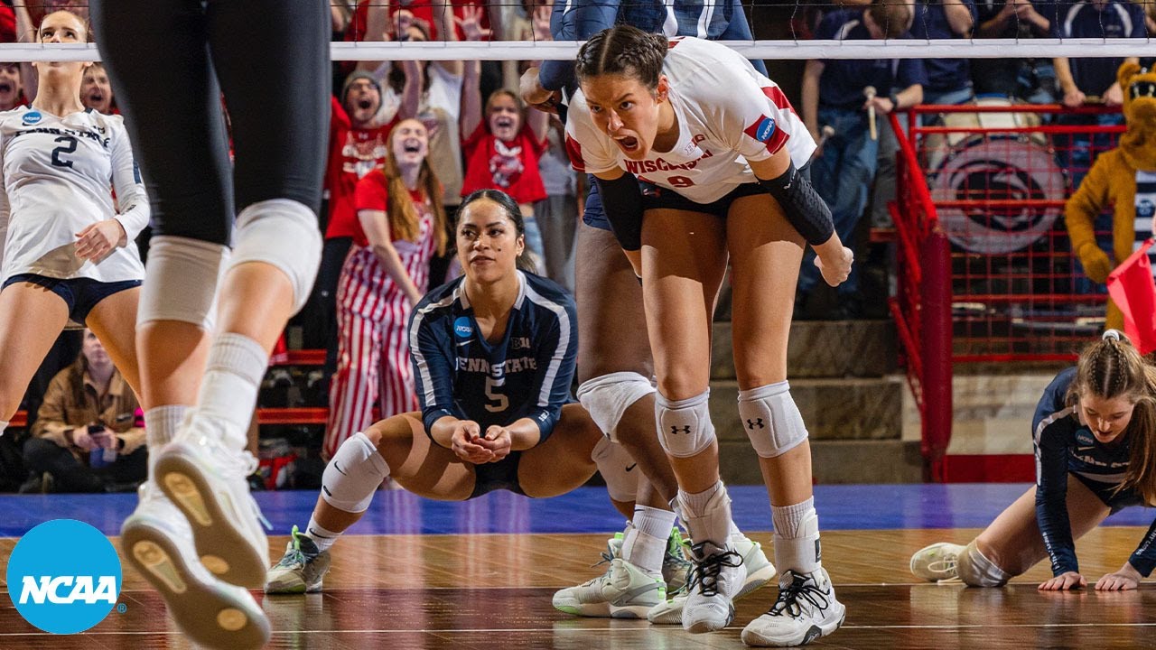 Full 5th set from WisconsinPenn State in 2022 NCAA volleyball regional semis YouTube
