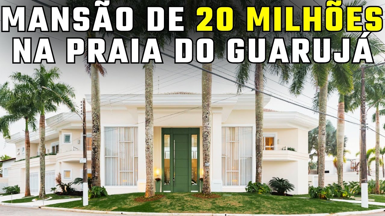 Tour da Mansão Resort de 20 MILHÕES no Jardim Acapulco – Guarujá/SP