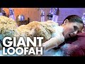 Getting a Full Body Scrub with a GIANT LOOFA?!? (Beauty Trippin)