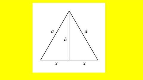 If the two equal sides of an isosceles triangle have length a