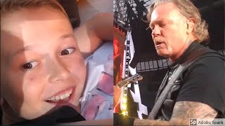 Metallica&#39;s James Hetfield makes a 10-year-old boy&#39;s day!