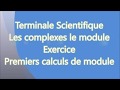 Terminale s  premiers calculs de module ex27 9 exemples