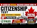 Canadian Citizenship Practice Test 18 |  Study Today and Pass | Canadian Citizenship Test 2026