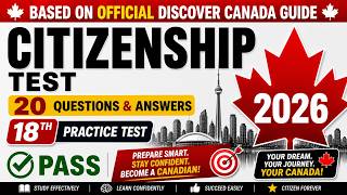 Canadian Citizenship Practice Test 18 |  Study Today and Pass | Canadian Citizenship Test 2026