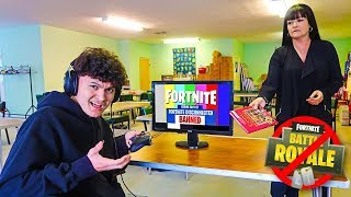 My Little Brother Has To Go Back To SCHOOL & QUIT FORTNITE