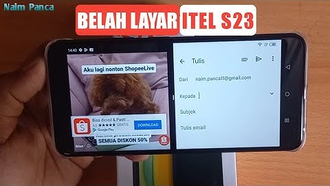 Cara Membelah Layar Hp ITEL S23 - Split Screen Itel S23
