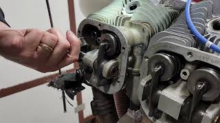 Continental Exhaust Valve Guide Cleaning with McFarlane Reamer