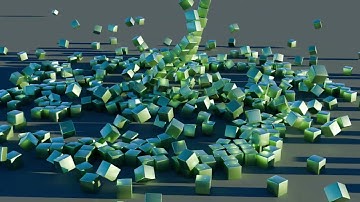 Cube Physics Simulation #2 \\ Rasalhague Animations