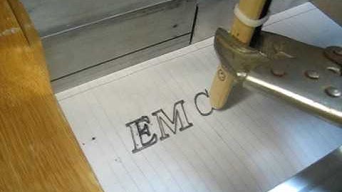CNC emc linux logo G-code test run