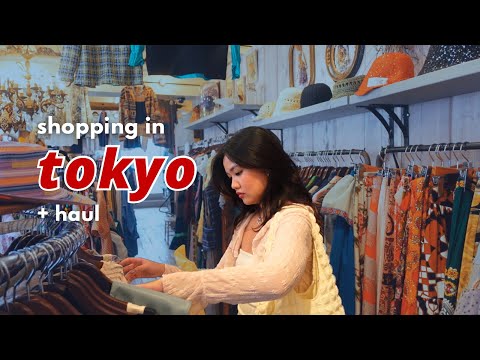 exploring japan 🇯🇵 shopping in tokyo (thrifting spots + haul of everything i got) 🛒🛍️