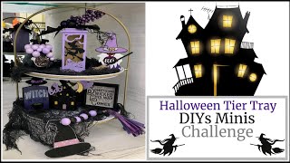 Halloween Tier Tray DIYs/ Crafted By Corie Minis Challenge