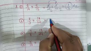Class 5 Maths Chapter 7 Multiplication and Division of Fractions Self Practice 7A | Class 5 Maths