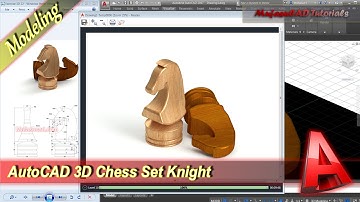 AutoCAD 3D Modeling Chess Knight Tutorial Exercise 22