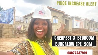 House for sale in Epe Lagos Nigeria: Spacious 3 bedroom  light bungalow in Epe 20m new price