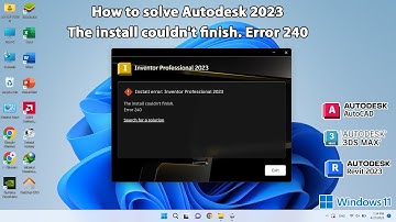 How to solve Autodesk 2023 The install couldn