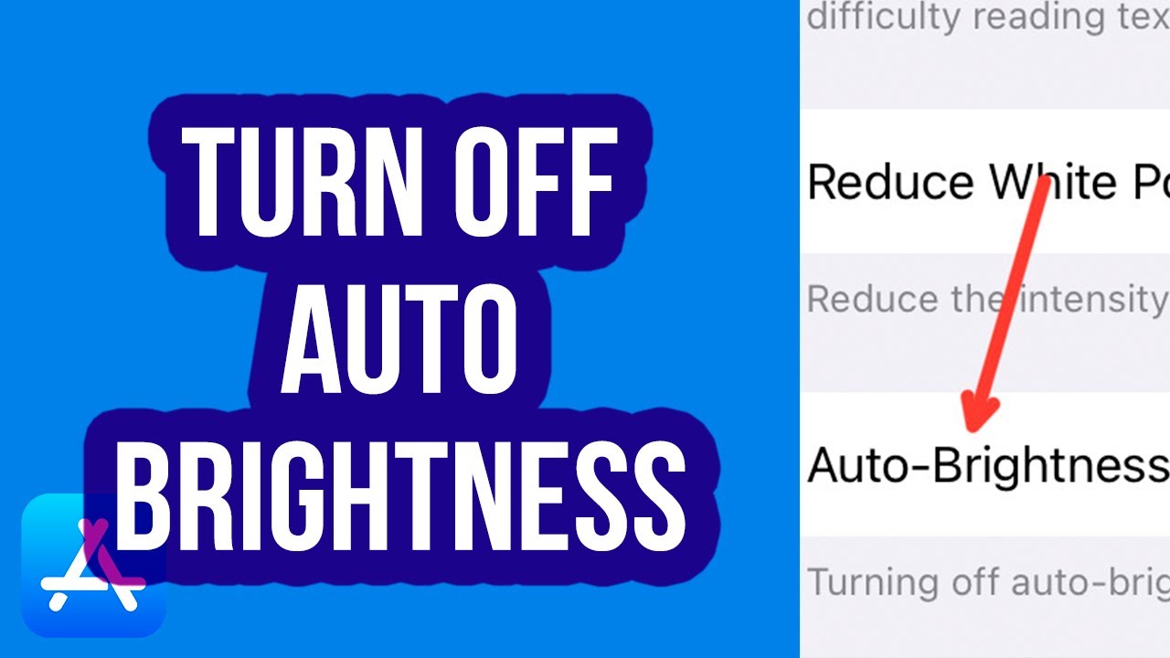 How To Turn Off Auto Brightness (Apple hid it!) - YouTube