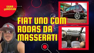 FIAT UNO COM RODAS DA MASSERATI E Interior de couro fiat uno