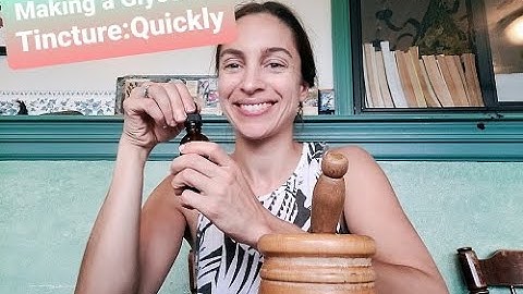 How to Make an Herbal Glycerine Recipe Tincture Quickly, w/ Valerian, Lavender and Catnip Sleep!