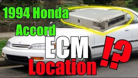 1994 Honda Accord ECM Location