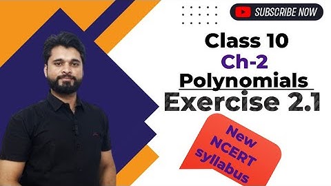 class 10 Exercise 2.1 | New Ncert Math | Polynomials | how to find Number of zeros from graph