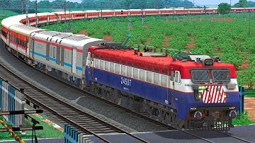 TRAIN HIGH SPEED CROSSING RAILWAY GATE | BUMPY RAILROAD | Train Simulator | Railworks 3 | NTG GAMING