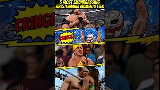 5 most Embarrassing moments of wrestlemania #wrestlemania #wweusa  #wwenews