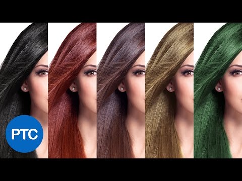 How To Change Hair Color In Photoshop - Including Black Hair To Blonde