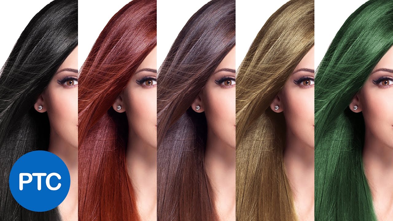 How To Change Hair Color In Photoshop - Including Black ...