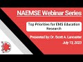 Top Priorities for EMS Education Research