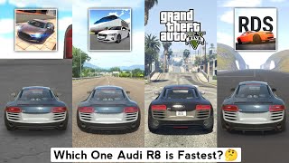 Audi R8 Top Speed Extreme Car Driving Simulator, Real Driving School, GTA 5, 3D Driving Class screenshot 1