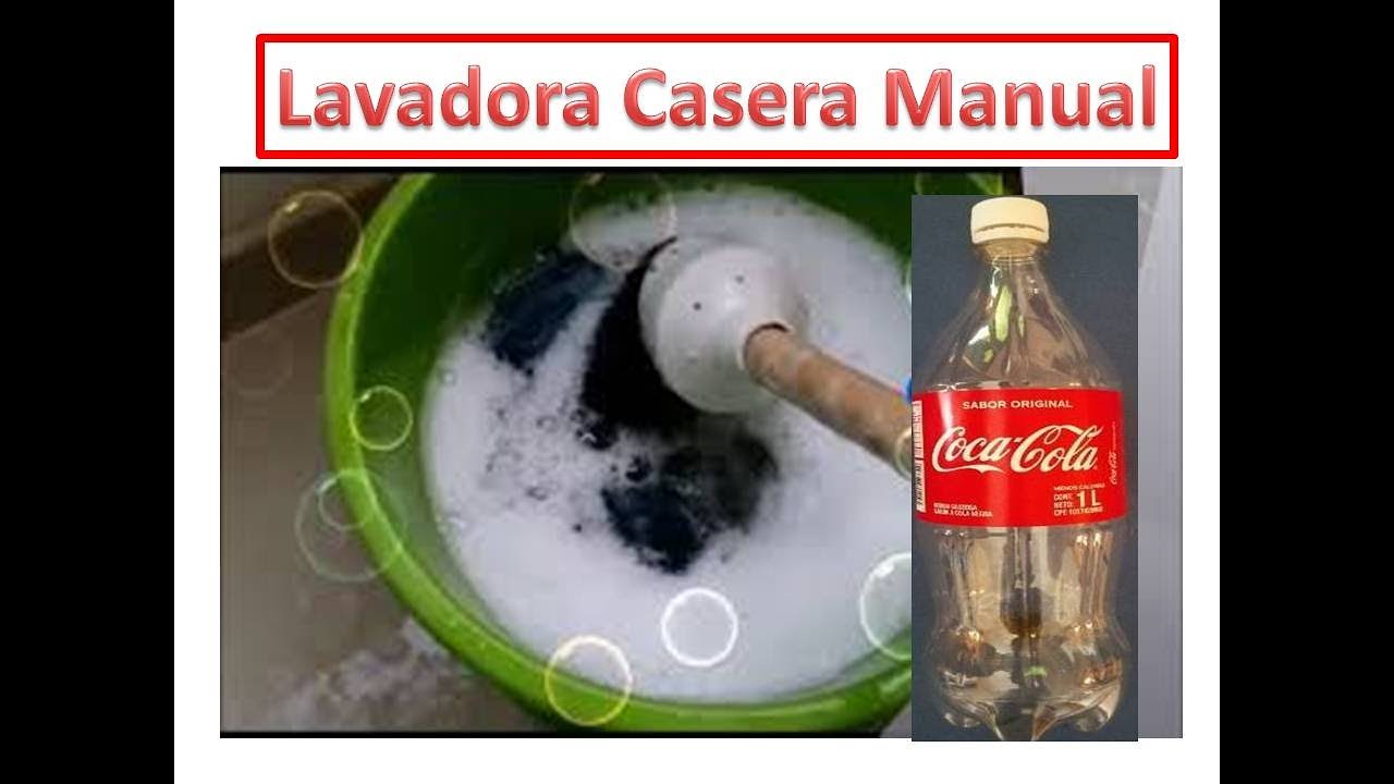 LAVADORA de Ropa MANUAL. CÓMO Lavar ROPA a MANO RÁPIDO Y FÁCIL. LAVAR CON  UNA BOTELLA - YouTube