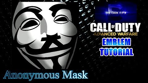 Advanced Warfare Emblem - Anonymous Mask ( V for Vendetta ) ( Guy Fawkes )