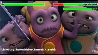 Oh vs. Captain Smek with healthbars