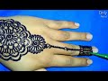 Easy simple henna design  only mehndi