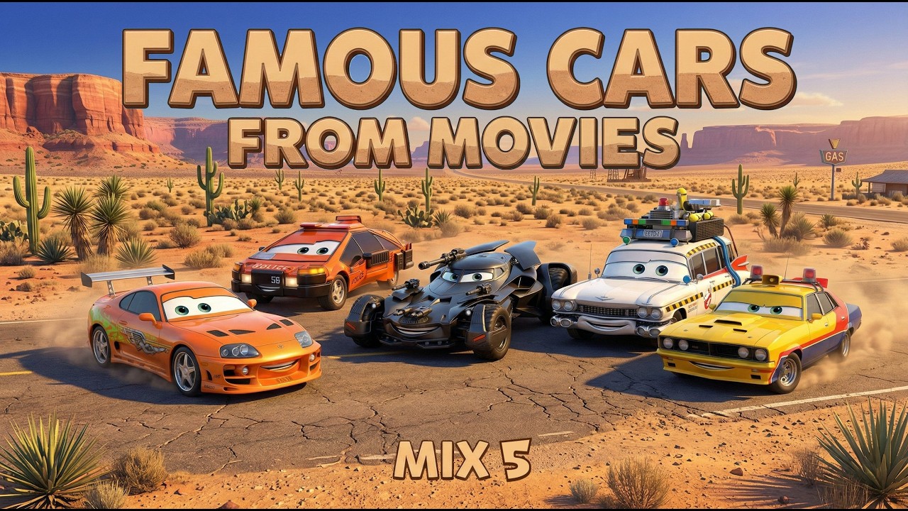 Famous Cars from Movies Mix 5