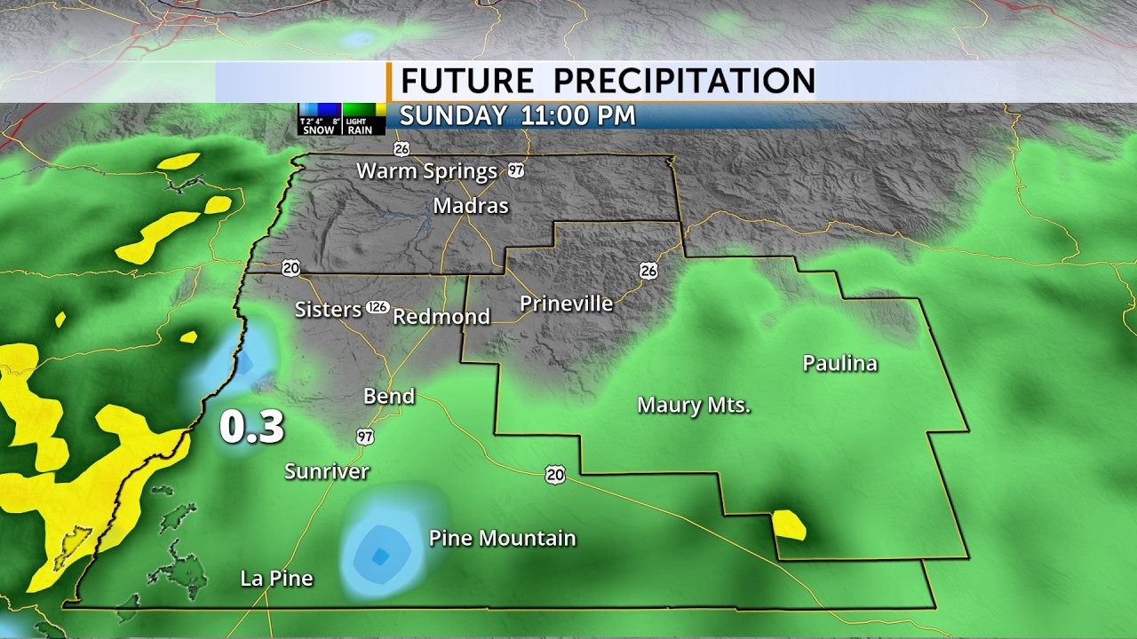 Cooling, showers (starting Sat PM) and breezy at times for Central Oregon, this weekend.