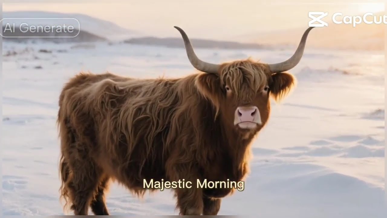 MOOOOVE Over Highland Cow - The Internet Needed This Today 🐮 Highland Cow 10 Minute Snow Calm Moment
