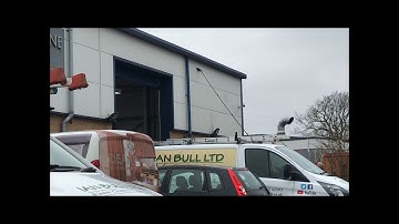 Industrial Cladding Wash Down#waterfedpole #windowcleaner #windowcleaning