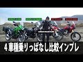 VERSYS-X 250＆TOURER・CRF 250 RALLY・AFRICA TWIN４台比較｜丸山浩の速攻バイクインプレ