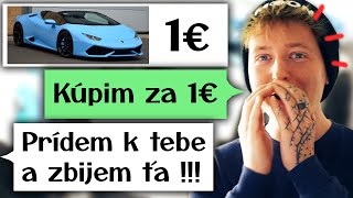 Vyhrážal sa mi TÝPEK, čo predával AUTO za 1 EURO !!! - Marketplace Trolling