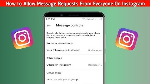 How To Allow Message Requests From Everyone On Instagram 2024