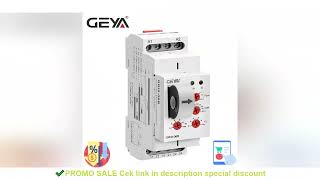 GEYA GRI8-06 AC DC Current Sensor Relay 2NO2NC 8A Current Monitoring Relay 24V-240V Wide Range Opera