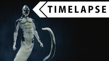 Alien Snake - Modeling, Sculpting, Texturing, Rigging (BLENDER TIMELAPSE)