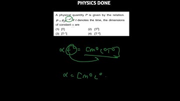 DIMENSIONAL ANALYSIS | UNIT AND DIMENSIONS | ERROR ANALYSIS | CHAPTER 3 #neet #jee  @PHYSICSDONE