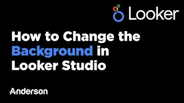 How to Change the Background in Looker Studio