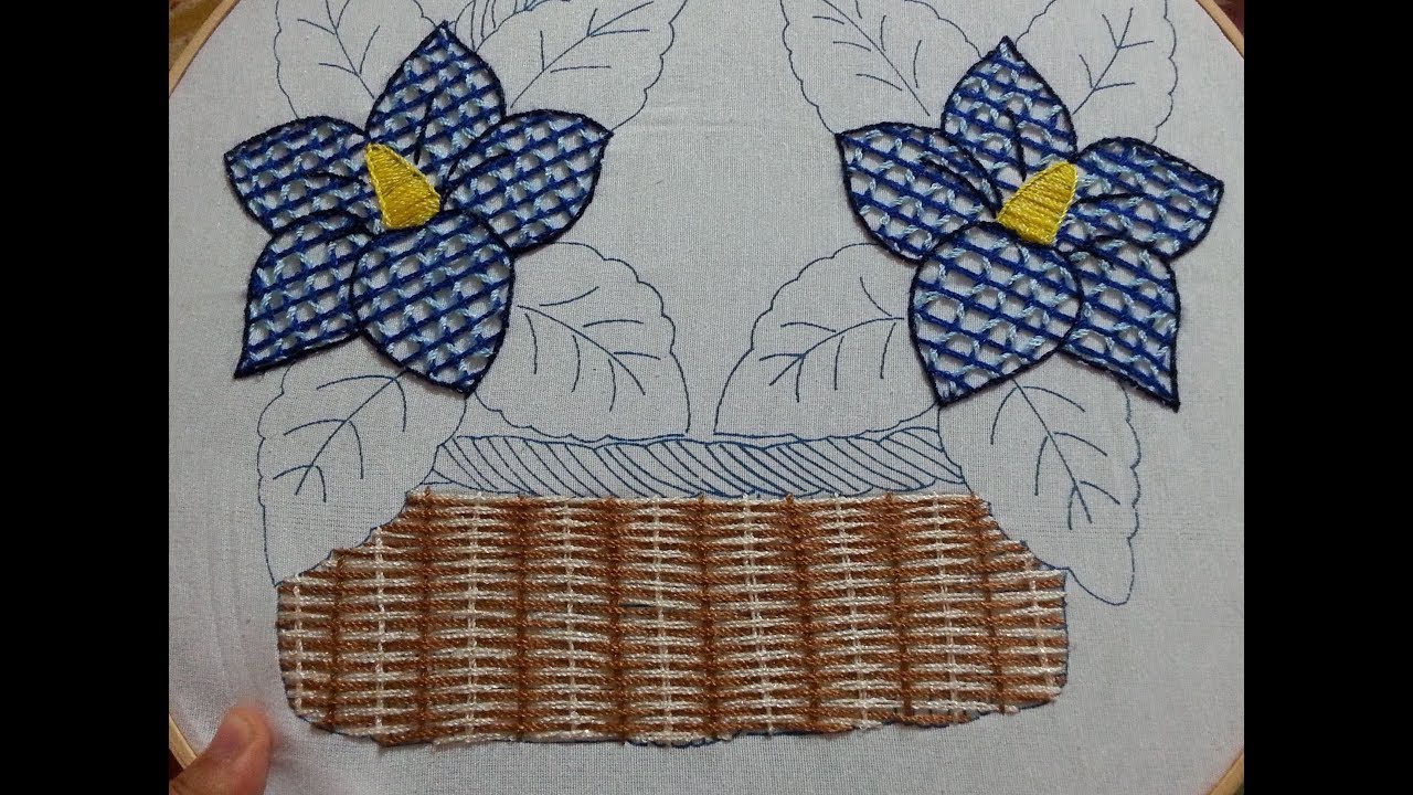 Bordado fantasías CANASTA #2 fácil y rápida