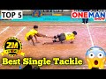 5 single tackle in kabaddi best solo tackle in pro kabaddi one man show rinku sharma super tackle